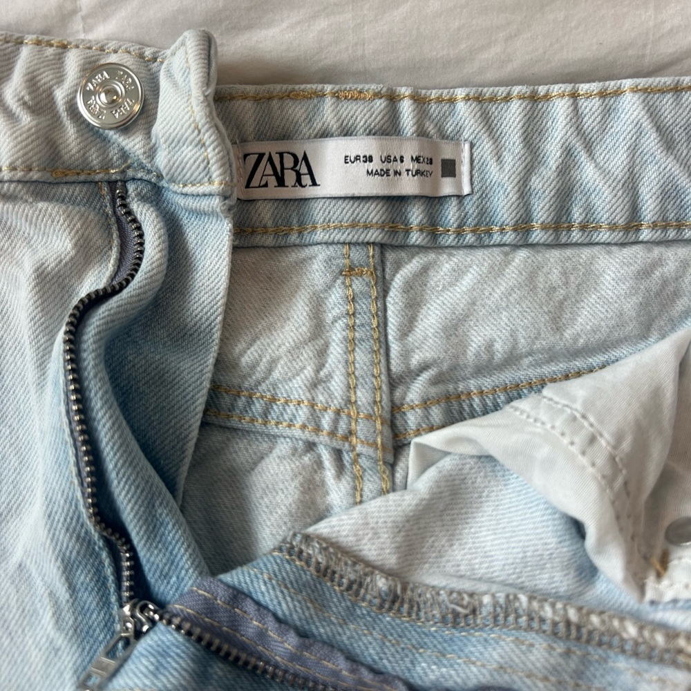 ZARA HIGH RISE MOM SHORTS - Picture 4 of 4